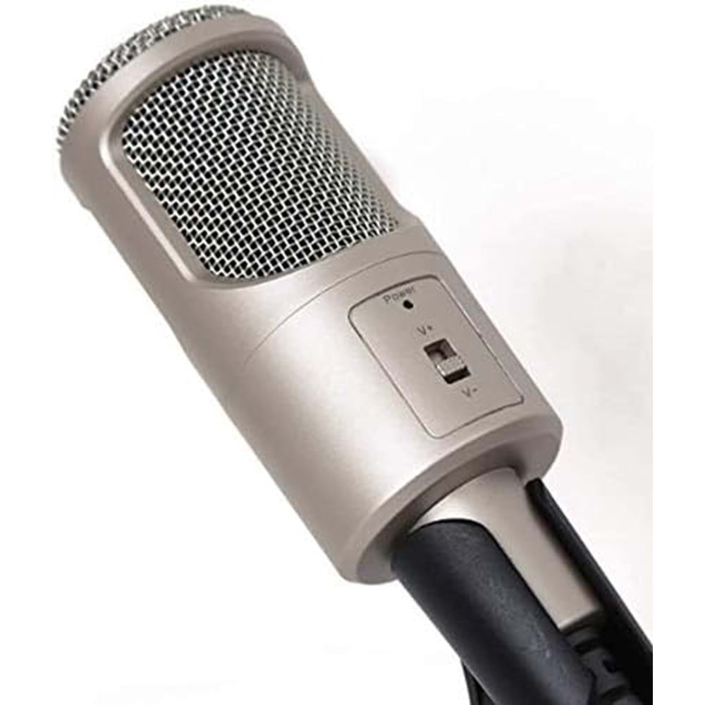 Motto Mikrofon SF960 Metal Kayıt Cihazı 1,8m Kablo Tutuculu