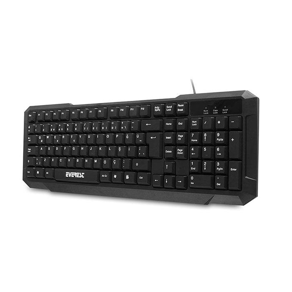 Everest KM-515 Siyah Usb Combo Q Standart Klavye + Mouse Set