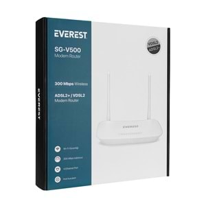 Everest SG-V500 2.4GHz 300Mbps Kablosuz VDSL/ADSL2+ Modem RouterÜRÜN KODU 3560