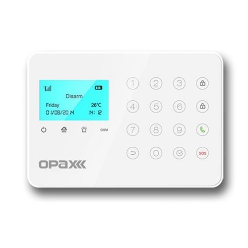 OPAX ARD-575 GPRS/GSM/Wifi Özellikli Kablolu/Kablosuz Mini Dokunmatik Alarm Seti