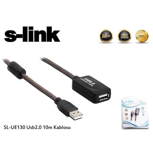 S-Link SL-UE130 USB 2.0 USB Uzatma Kablosu 10Mt