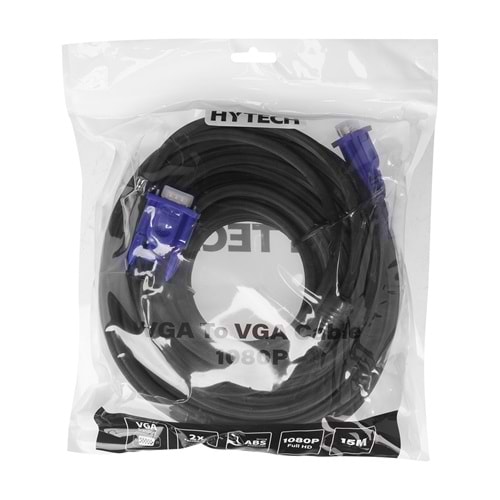 Hytech HT-VGA15 VGA M/M 15m Görüntü Aktarma Kablosu