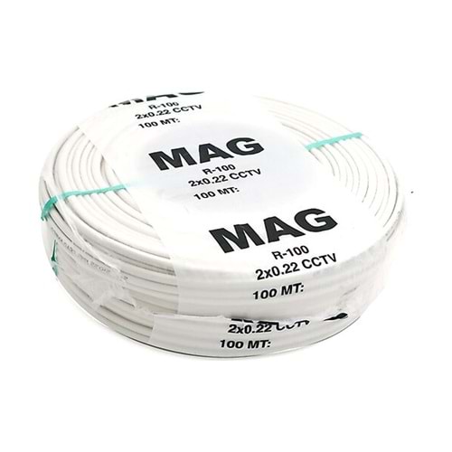 MAG R-100 2x0,22mm cctv kablosu 100m