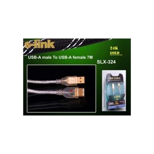 S-Link SLX-324 2.0 USB Uzatma Kablosu 7Mt
