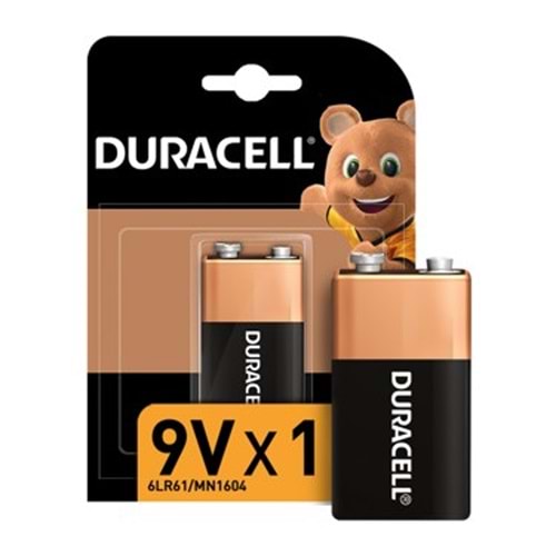 Duracell Pil Basic 9Volt 1'li
