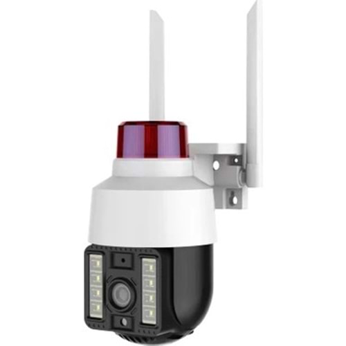 INT-CMR21 Ptz 2mp Wifi Kablosuz Dış Mekan Kamerası Çakarlı Hareket Sensörlü INT-CMR21 DIŞ ORTAM V380