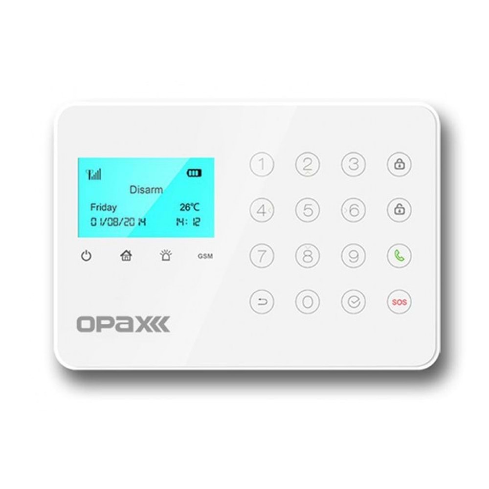 OPAX ARD-575 GPRS/GSM/Wifi Özellikli Kablolu/Kablosuz Mini Dokunmatik Alarm Seti
